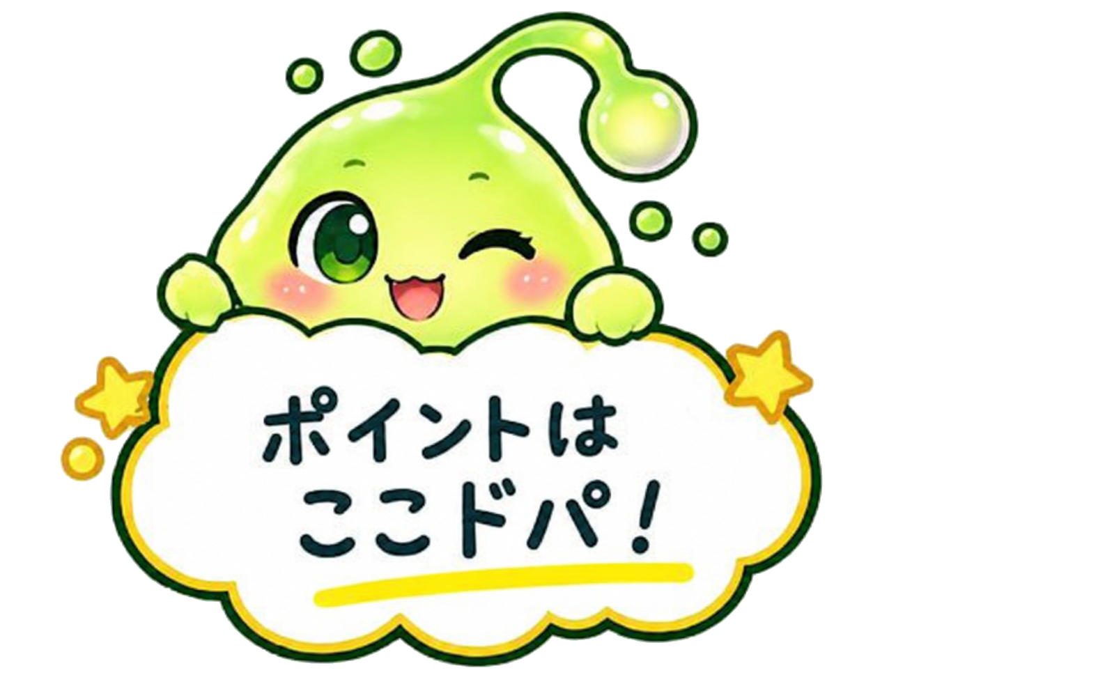 ポイントはここドパ！