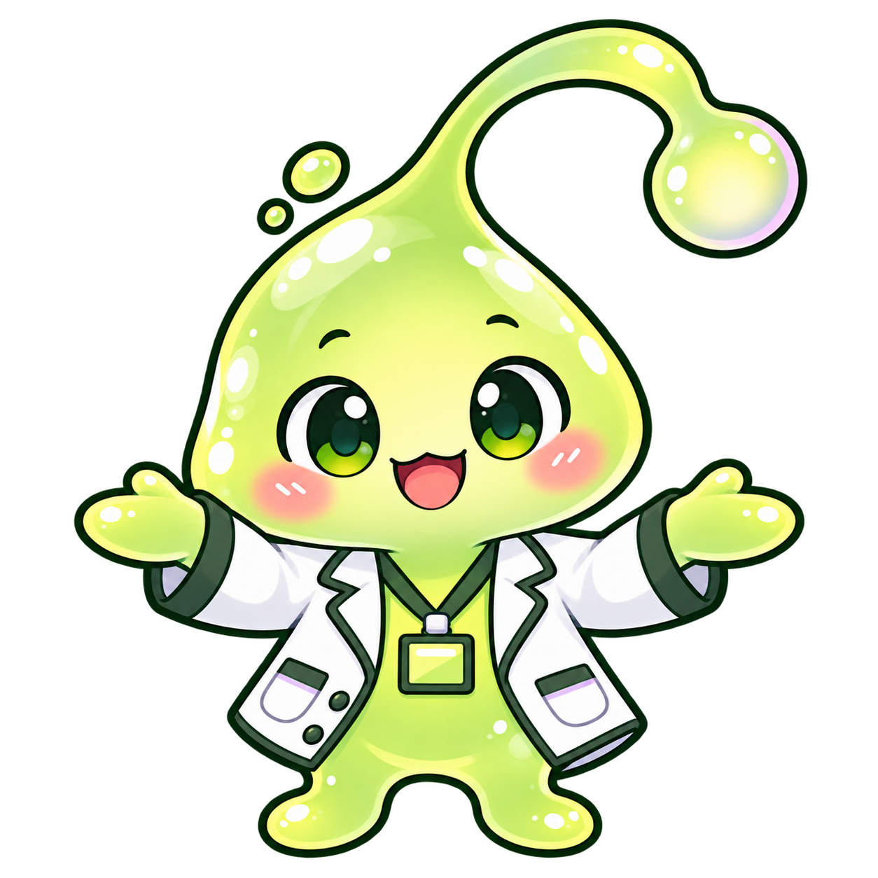 両手を左右に開いて見比べるドパぷる