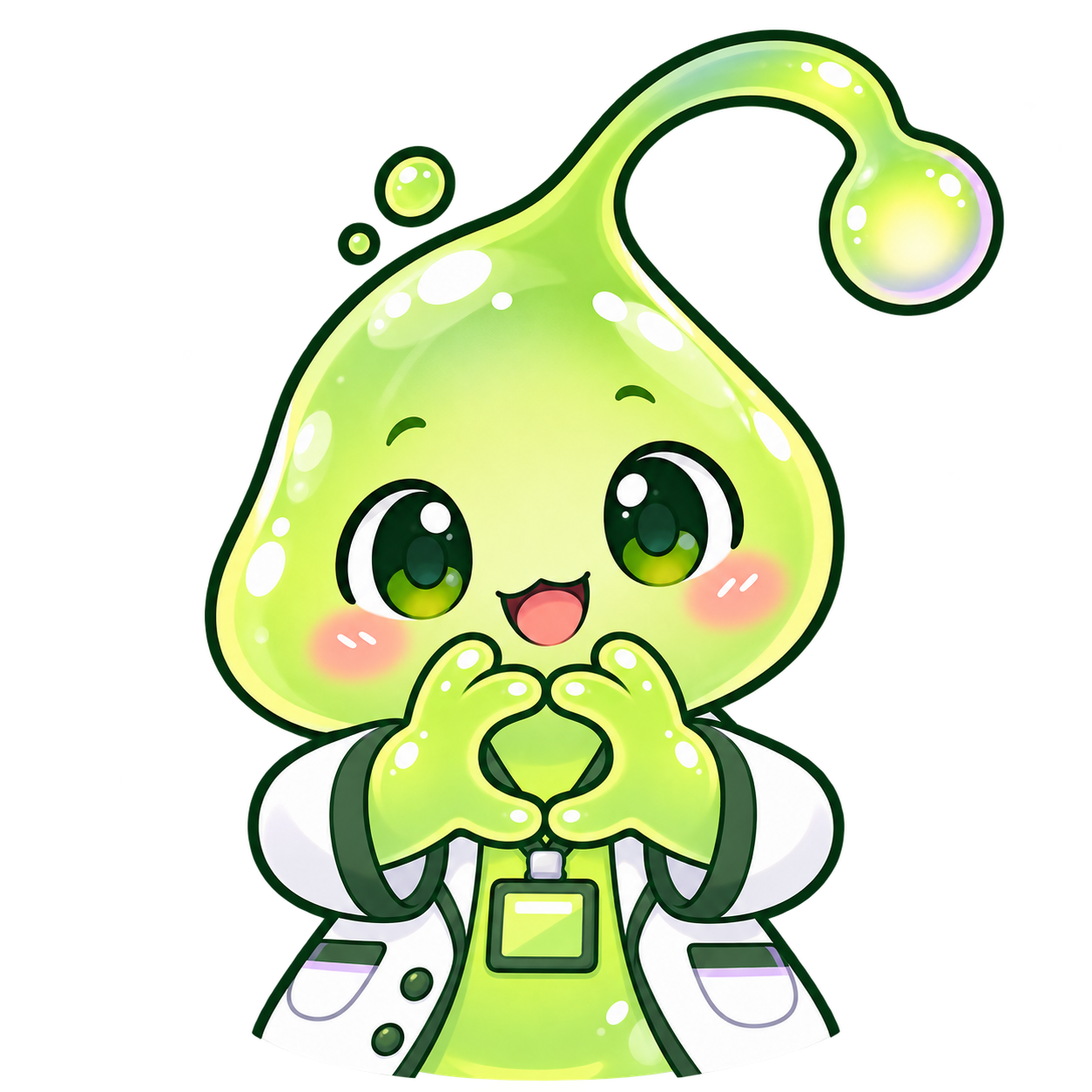 両腕で○をつくるドパぷる