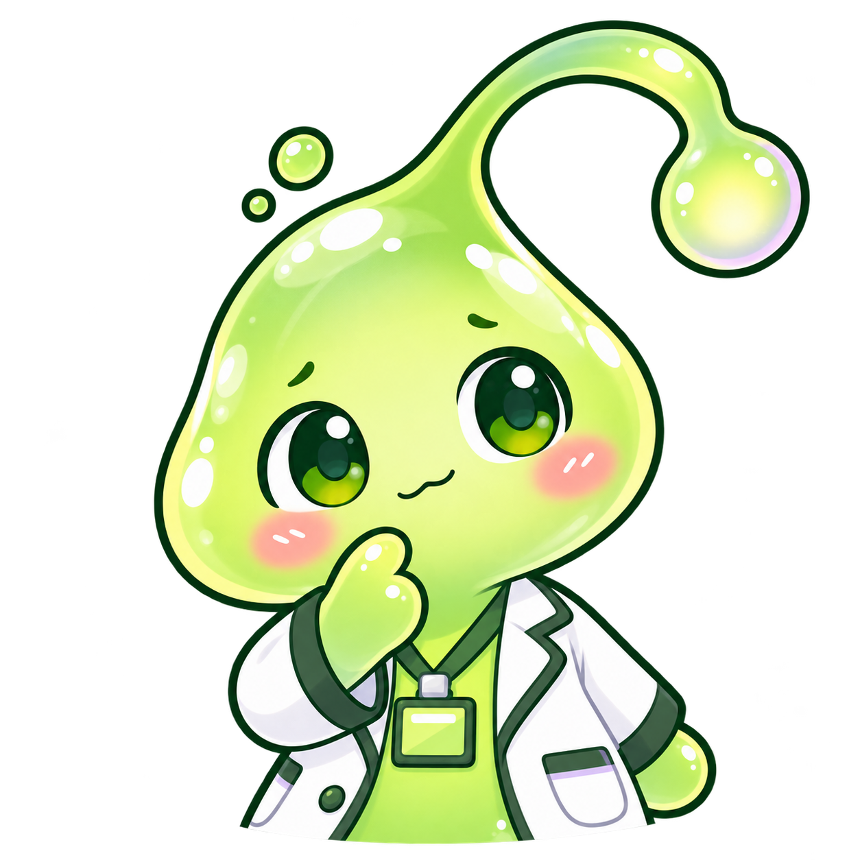 顎に手をあてて考えるドパぷる